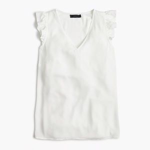 J. Crew T14 Sleeveless Ruffle Top NWT